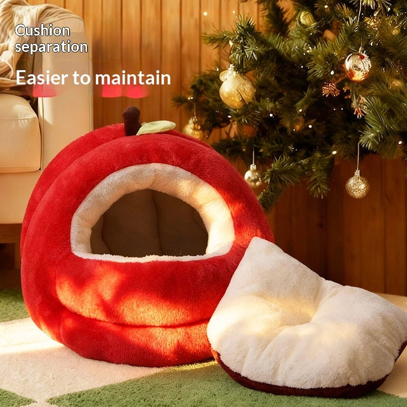 Creative Cartoon New Year Holiday Pet Bed